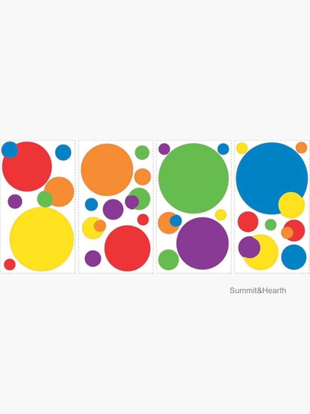 Peel and Stick Wall Decals Set, 31 Pieces, Removable Self-Adhesive